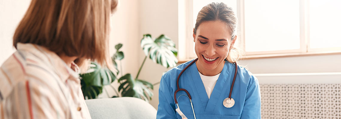 Woman meeting with a doctor